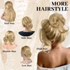Mtuihfo Messy Bun Hair Piece, Scrunchie with Hair, Wavy Tousled