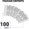 JAAGS Headley Tools Single Edge Razor Blades - 100 Pack,