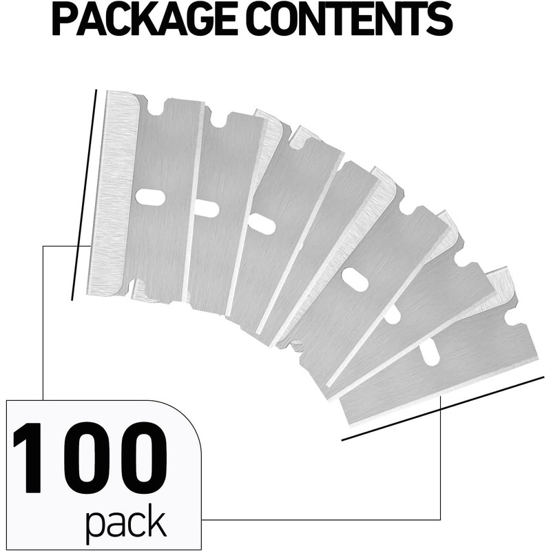 JAAGS Headley Tools Single Edge Razor Blades - 100 Pack,