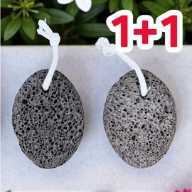 Kkotbunine 1+1 Volcanic Stone Exfoliating Foot Scrubber Basalt Heel Sandpaper Stone / 꽃분이네 1+1 화산석 각질제거 발밀이 현무암 발뒷꿈치 사포 돌