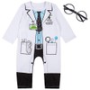 LENSOUS Baby Boys' Scientist Costume Bodysuit (Scientist, 3-6 Months)