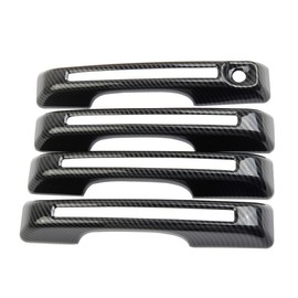 Fewshaw Carbon Fiber Side Door Handles Trim Cover for Ford Maverick 2022+,for Bronco Sport 2021+