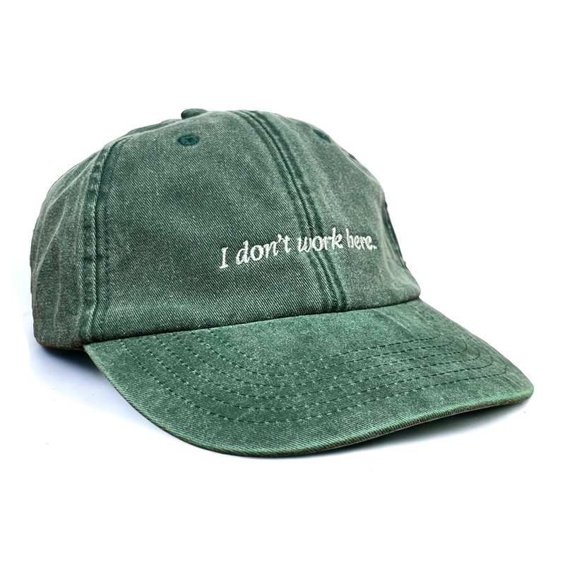 Vivian Flytrap Unisex I Don't Work Here Washed Embroidered Dad