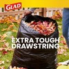 Glad Protection Series Large 30 Gallon Trash Bags, Unscented Heavy