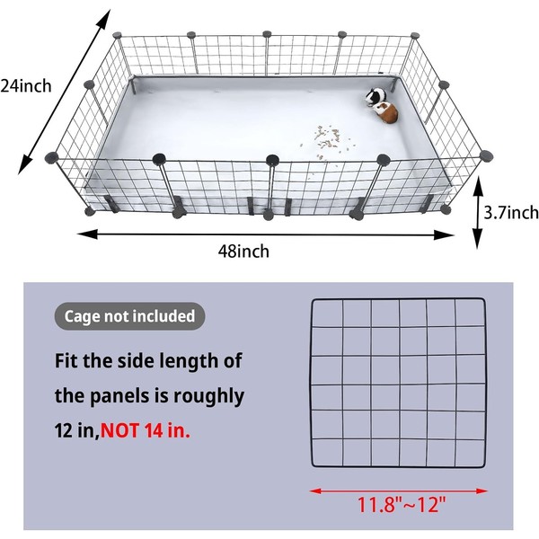 DZWLKJ Guinea Pig Cage Liner Tarp Bottom Waterproof and Washable