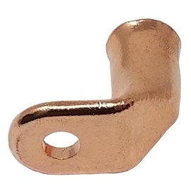 8 Ga. 1/4 Inch Stud Copper Lugs - 90 Degree - (Pack of 10)