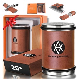 Rolling Knife Sharpener – Kitchen Knife Sharpener with Diamond Grinding Discs, 15° & 20° Magnetic Angles, Easy-to-Use Knife Sharpening Tool