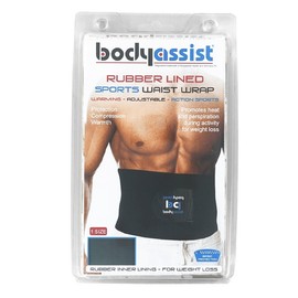 BodyAssist Rubber Lined Sports Waist Wrap (One Size)
