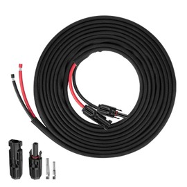 Geosiry 30FT 10AWG Solar Extension Cable with Female and Male Connectors, Solar Panel Extension Cable with Free Pair of Connectors for Solar Panels, Charge Controllers (10AWG, 30FT)