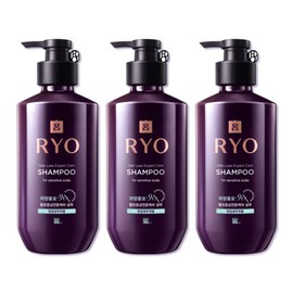 Ryo Jayangyunmo 9ex hair loss professional care sensitive shampoo 400ml 3 packs / 려 자양윤모 9ex 탈모전문케어 민감 샴푸 400ml 3입