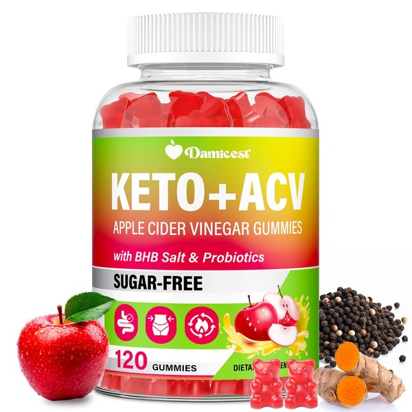 Apple Cider Vinegar Gummies, Keto ACV Gummies with The Mother,