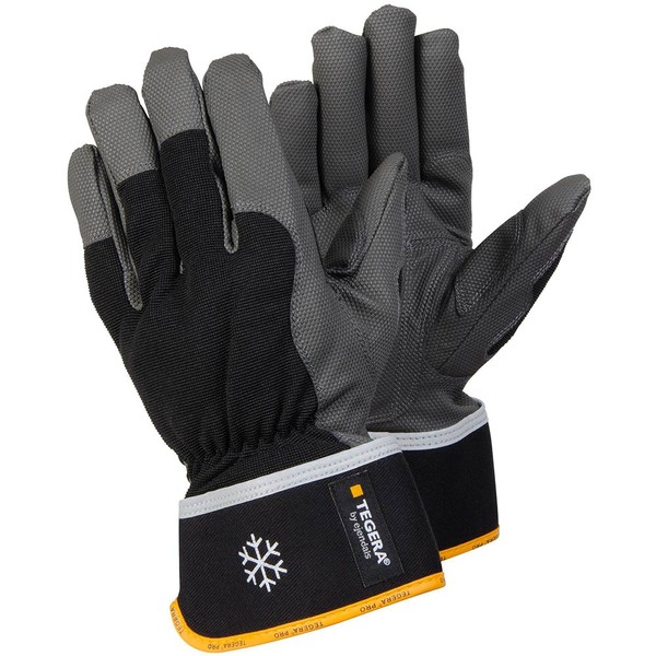 Ejendals Tegera 9112-9 Synthetic Leather Gloves Size 9 Black /