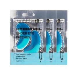 Bubble T Cosmetics Hydrogel Under Eye Patches with Hyaluronic Acid and Green Tea, Dark Circle Treatment 3-Pack