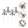 NOLITOY 4Pcs Stainless Steel Soap Pump Replacement Lids for Mason