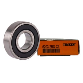 2PACK TIMKEN 6203-2RSC3 17x40x12mm Double Rubber Seal Bearings C3 Clearance Pre-Lubricated and Stable Performance and Cost Effective Bearings