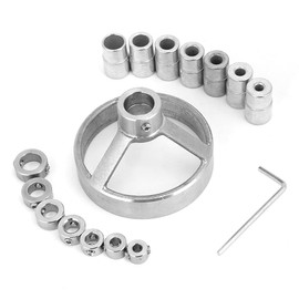 Straight Hole Drilling Positioner, Steel 16 Pcs Vertical Woodworking Tool Drill Guide Drill Bit Hole, for Woodworking Tool Wood Tool(16-piece set)
