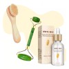 Mafab Paquete Rodillo Cepillo Facial, Serum Arroz Blanco Rorec