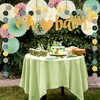 Sage Green & Yellow & Pink Baby Shower Decorations Baby