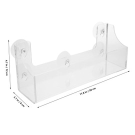 Sosoport Space Saving Suction Cup Shelf for Refrigerator Versatile Acrylic Hanging Rack for Drinks Sturdy Holder for Cans Bottles for Convenience Store Display Easy