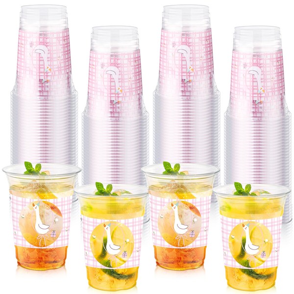 Tiangrid 100 Pcs One Silly Goose Party Plastic Cups Decoration