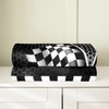Black White Checkered Flag Flannel Fleece Blanket,Racing Car Extreme Sports