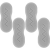 KOMBIUDA 4sets Toilet Seat Bumpers Toilet Risers for Enhanced Comfort