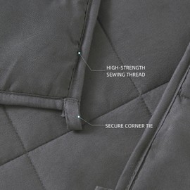 CODUM Weighted Blanket for Women & Men 80"x87" 20 lbs Cooling Blanket for Sleepers, Soft Material Blanket with Premium Glass Beads for All-Season, Queen Size Grey