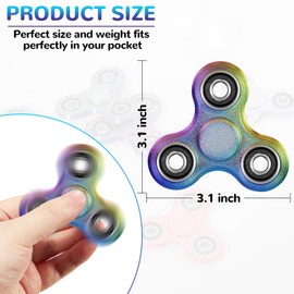 SCIONE 3D Printed Fidget Spinner for Kids Adults 1Pack, Desk Toys Textured Sensory Fidget Toys for Anxiety Stress Relief, Portable Handheld Toy for Office, School, & Travel, Birthday Gift