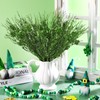 Geyoga 24 Pcs St Patricks Day Flowers, 15.7'' Shamrock Floral
