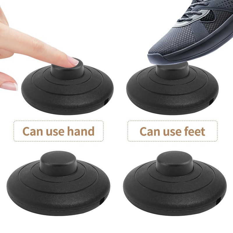 2PCS Inline Floor Lamp Foot Switch, 250V 2A Foot Pedal