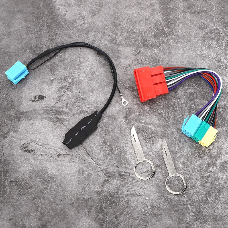 Headerbs Radio 20-Pin 8-Pin Connection Cable Car Radio Adapter Bluetooth