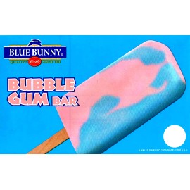 2003 Wells Blue Bunny Vintage Bubble Gum Bar Novelty Ice Cream Truck Decal 8"x5"