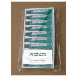 fishingglue.de Rema Tip Top Rubber Solution / Volcanising Solution SVS-Vulc 5g/7ml Repair Kit Bicycle Tube Repair