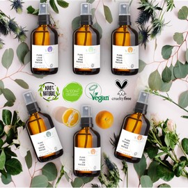 Organic Lavender Hydrolate Pure Organic Flower Water Organic Lavender Hydrolate Ideal for Sensitive & Mature Skin, Facial Toner, Body Fragrance, Hair Water, Masks - 250 ml