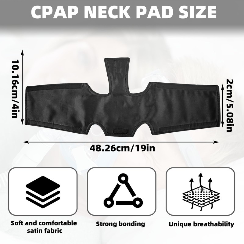 Satin CPAP Strap Covers Soft, CPAP Neck Pad for CPAP