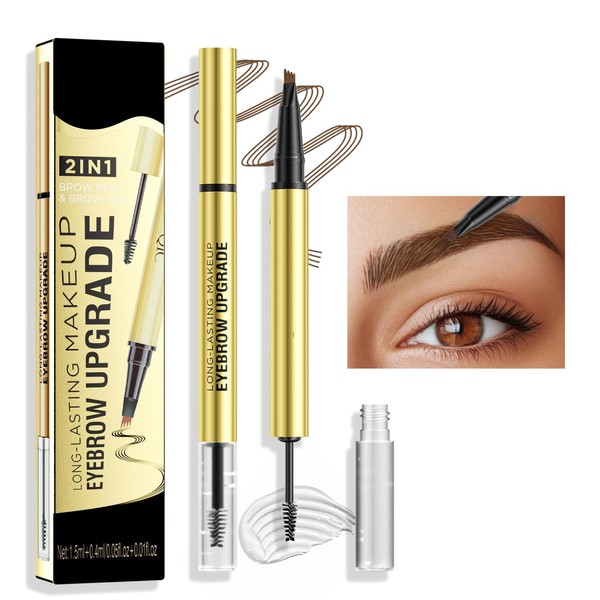 Vawolecy Microblading Eyebrow Pencil with Eyebrow Shaping Gel - Improved