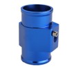 Dewhel Aluminum Blue Water Temp Meter Temperature Gauge Joint Pipe