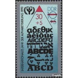 DDR 3353 (complete.issue.) FDC 1990 International Year the literacy (Stamps for collectors)