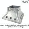 Myard 4x4 (Actual 3.5x3.5) Inches Aluminum Deck Post Base Furniture