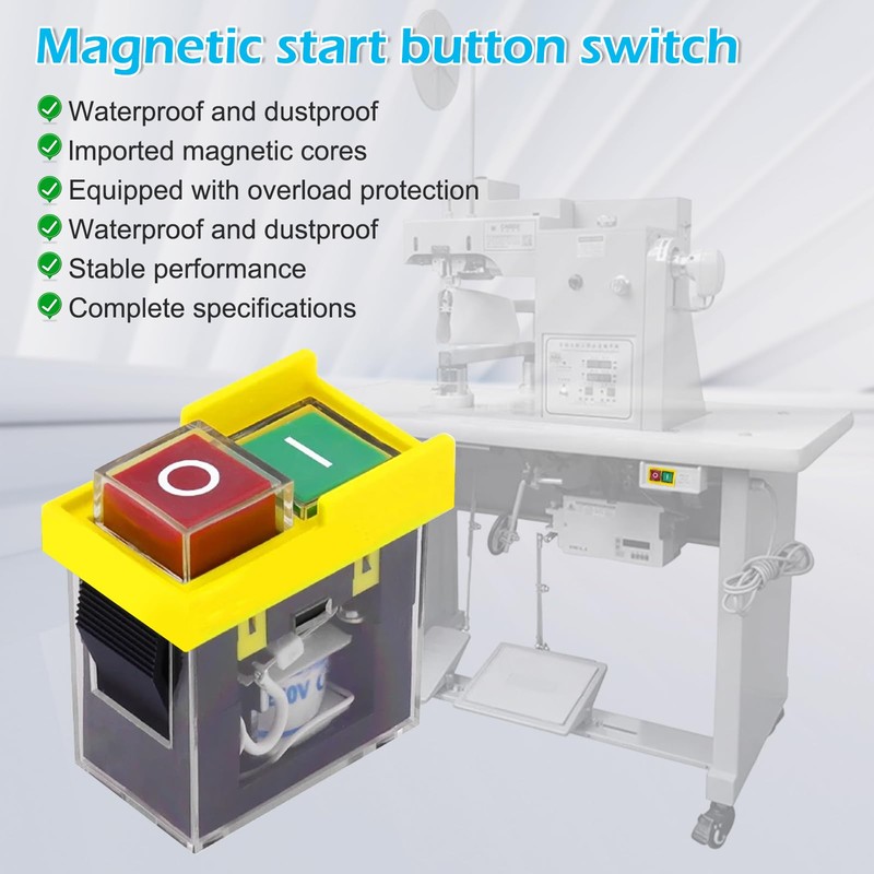 GothicBride Universal Emergency Stop Switch, KJD6 5E4 250V 6A, Safety