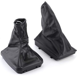 Cubierta Antipolvo para Palanca de Cambios, Cubierta de Freno de Mano de Cuero de Primera Calidad, Funda de Palanca de Cambios de Fácil Instalación para Conductores Corsa C 2000-2006