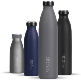 720°DGREE Stainless Steel Drinking Bottle ‘milkyBottle’ – 750 ml – BPA-Free, Leak-Proof – Suitable for Carbonated Drinks, Thermos Flask for Carbonated Drinks, University, Fitness, Outdoors, Camping