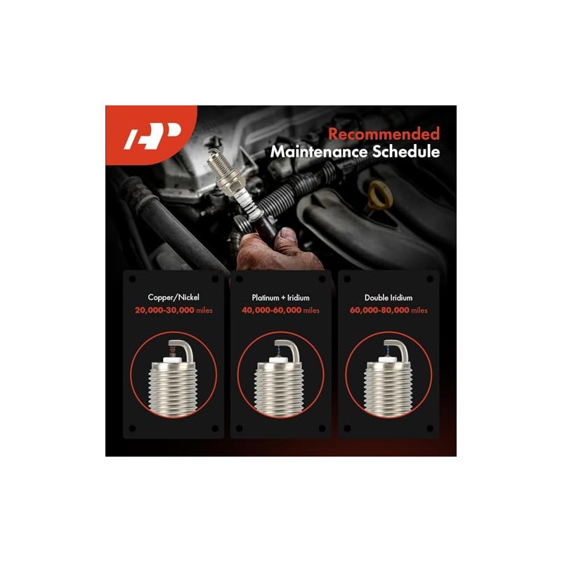 A-Premium Bujías de Iridio y Platino Compatibles con Mini Cooper