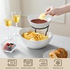 MALACASA 2 Tier Chip and Dip Serving Set with Metal