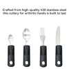 Large Wide Handled Easy Grip Cutlery Set