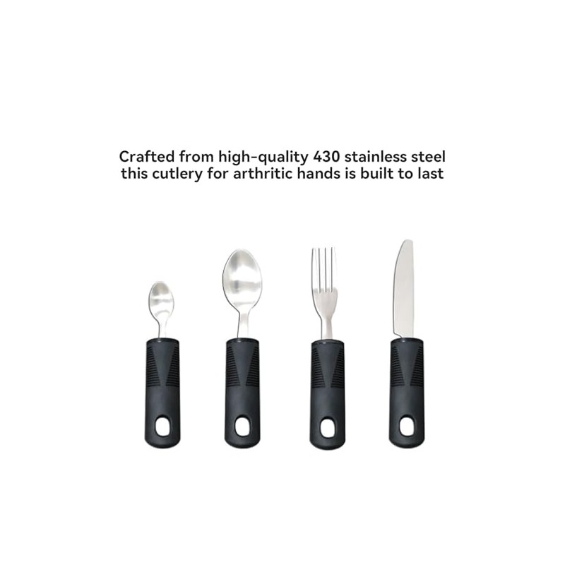 Large Wide Handled Easy Grip Cutlery Set