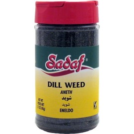 Sadaf Dill Weed - Dried Dill Weed for Food Flavoring & Seasoning - Dry Dill Herb for Pickling - Seasoning & Spices - Kosher & Vegetarian - 1.7 Oz Bottle with Shaker Top