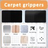 ZPSCXQ 24Pcs Rug to Carpet Gripper, Rug Gripper for Carpeted