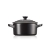 Le Creuset Stoneware Petite Round Casserole, 0.25 L, Matte Black,