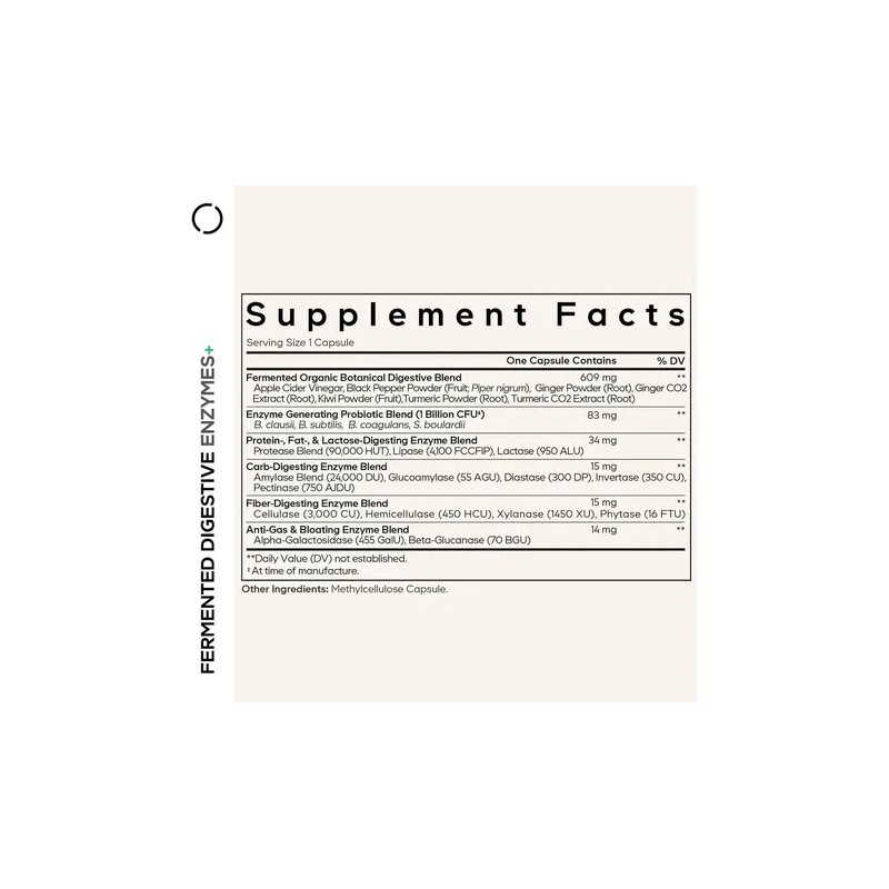 Suplemento Codeage Digestive Enzymes 90 Cápsulas Para 3 Mese